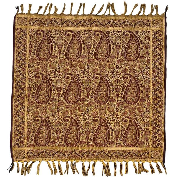 رومیزی ترمه مدل عسلی کد TZAR3