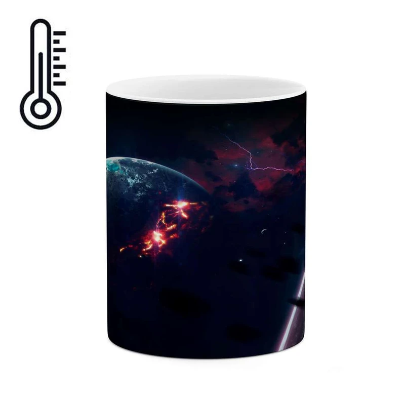 ماگ حرارتی کاکتی مدل کهکشان کد mgh17154