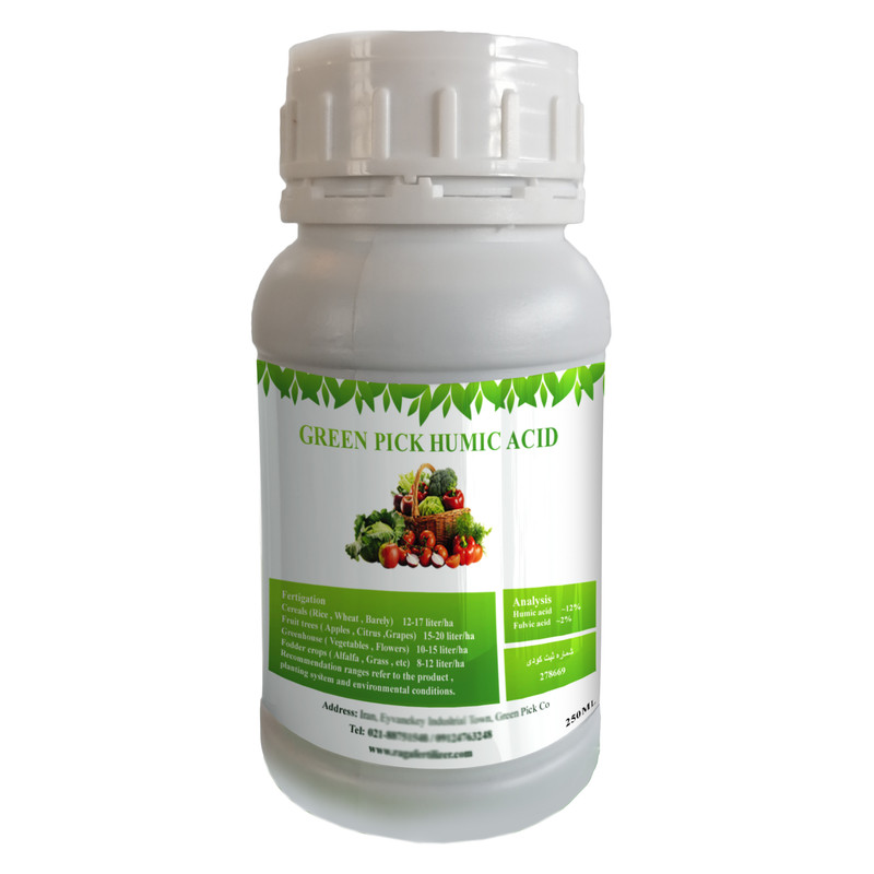 کود مایع هیومیک اسید 12 درصد گرین پیک مدل HU250 حجم 250 میلی لیتر