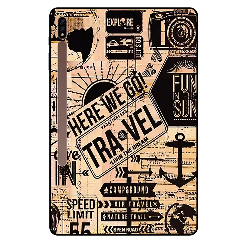 کاور مگافون طرح مسافرت مدل 8098 مناسب برای تبلت سامسونگ Galaxy Tab S8 Plus 12.4