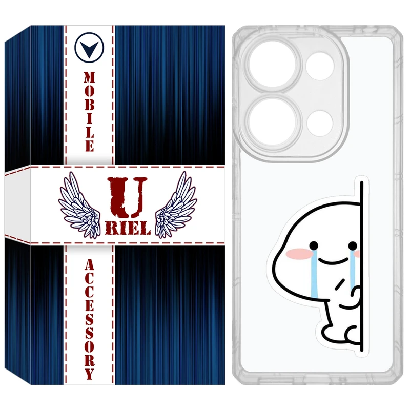 کاور یوریل مدل Clear کد 91 طرح اشک مناسب برای گوشی موبایل شیائومی Redmi Note 14S / Note 13 Pro 4G / Poco M6 Pro 4G