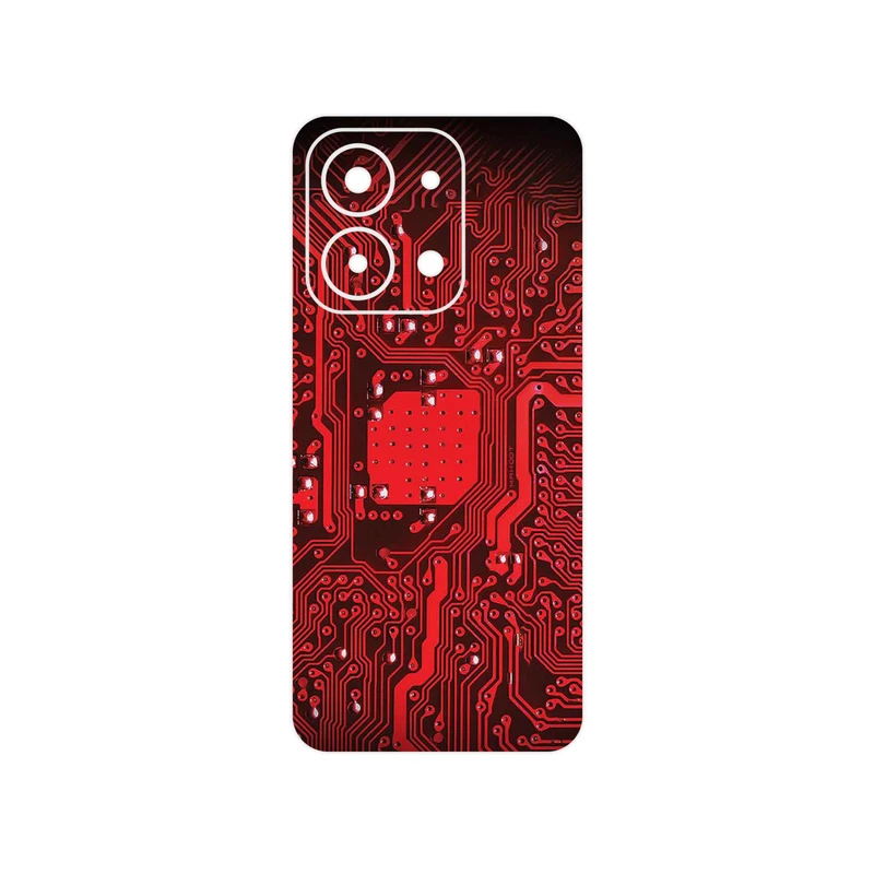 برچسب پوششی ماهوت مدل Red_Printed_Circuit_Board مناسب برای گوشی موبایل شیائومی Redmi 15C 4G