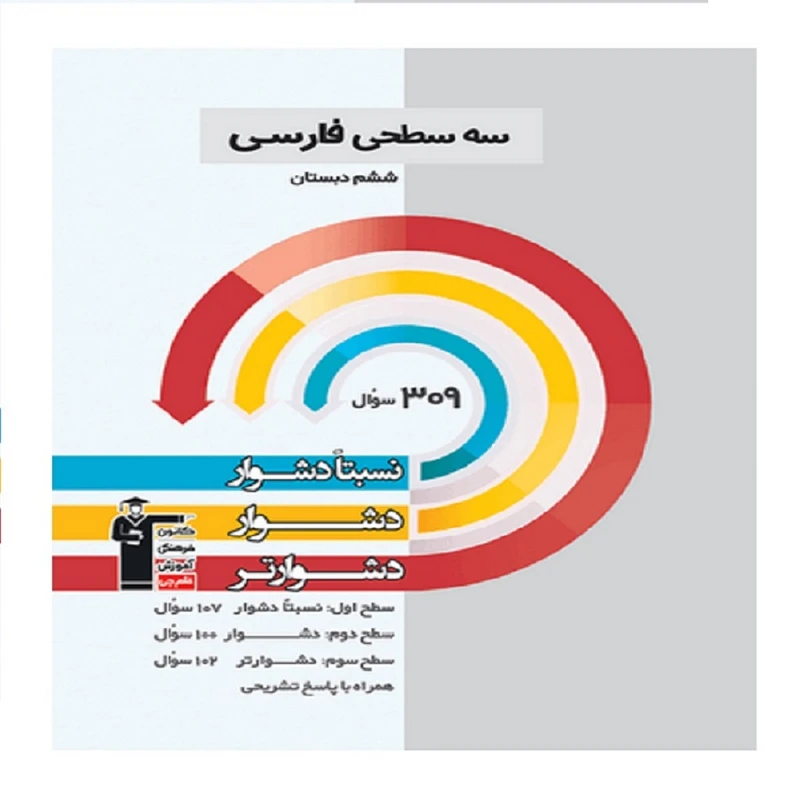 کتاب سه سطحی فارسی ششم اثر جمعی از نویسندگان انتشارات قلم چی 