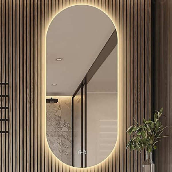 آینه مدل قدی هلالی بک لایت کد 170