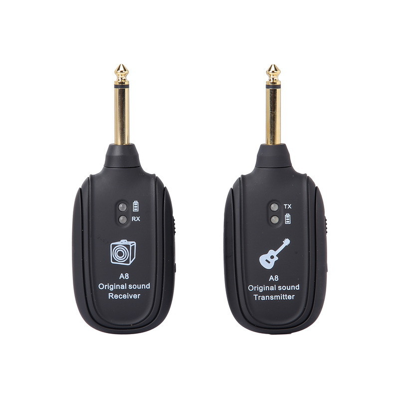 فرستنده و گیرنده گیتار مدل A8 UHF 730 بسته دو عددی