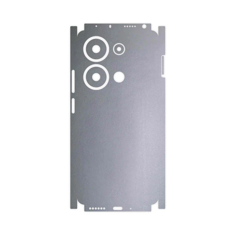 برچسب پوششی ماهوت مدل Matte-Silver-FullSkin مناسب برای گوشی موبایل شیائومی Poco M6 Pro 4G