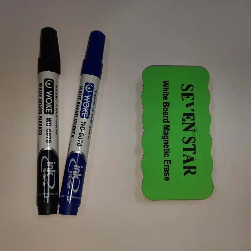 تخته وایت برد آفرین کد M02N سایز 120×90 سانتی متر به همراه پایه نگهدارنده