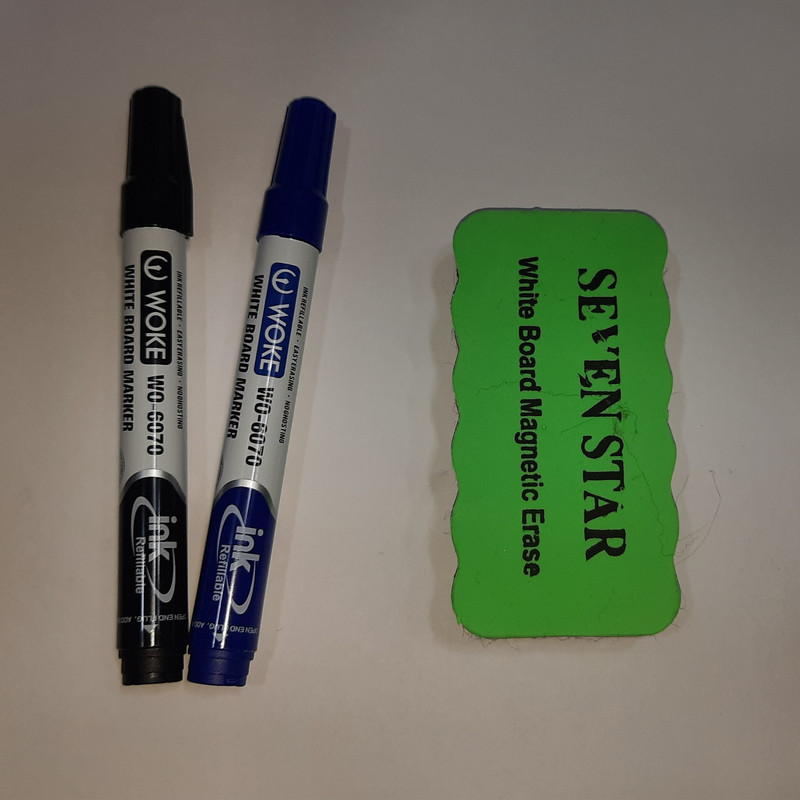 تخته وایت برد آفرین کد M03N سایز 150×90 سانتی متر به همراه پایه نگهدارنده