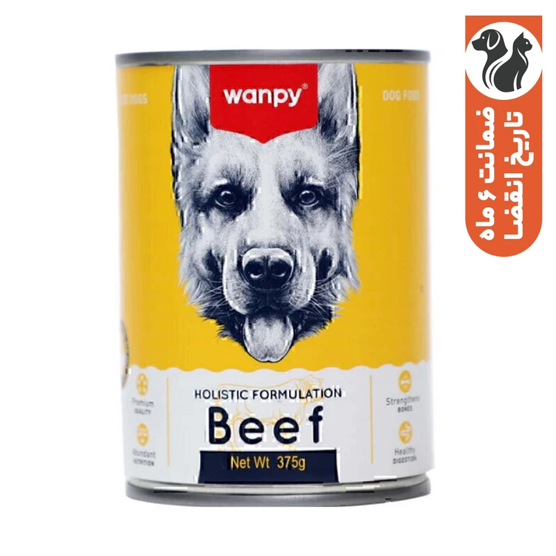 کنسرو سگ ونپی مدل پته طعم بیف وزن 375 گرم