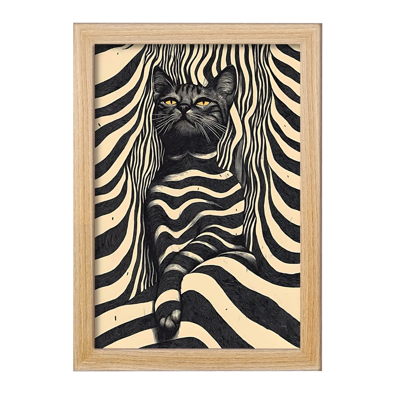 تابلو خندالو مدل گربه کد F10849