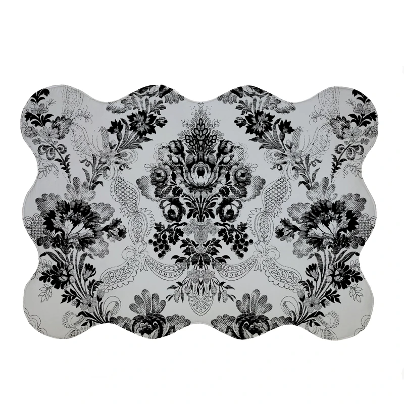 پادری مدل دالبر طرح گل کد 5444 سایز 80x110 سانتی متر 