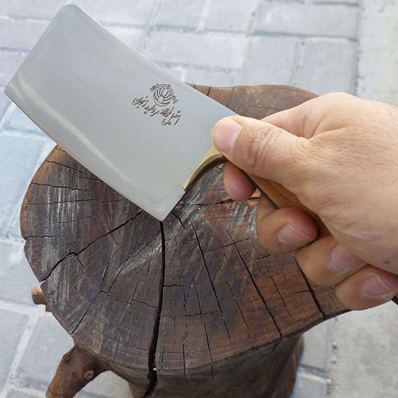 ساطوری آشپزی استیل فولاد مروارید زنجان کد 7100