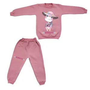 ست سویشرت و شلوار دخترانه مدل زرافه بامزه