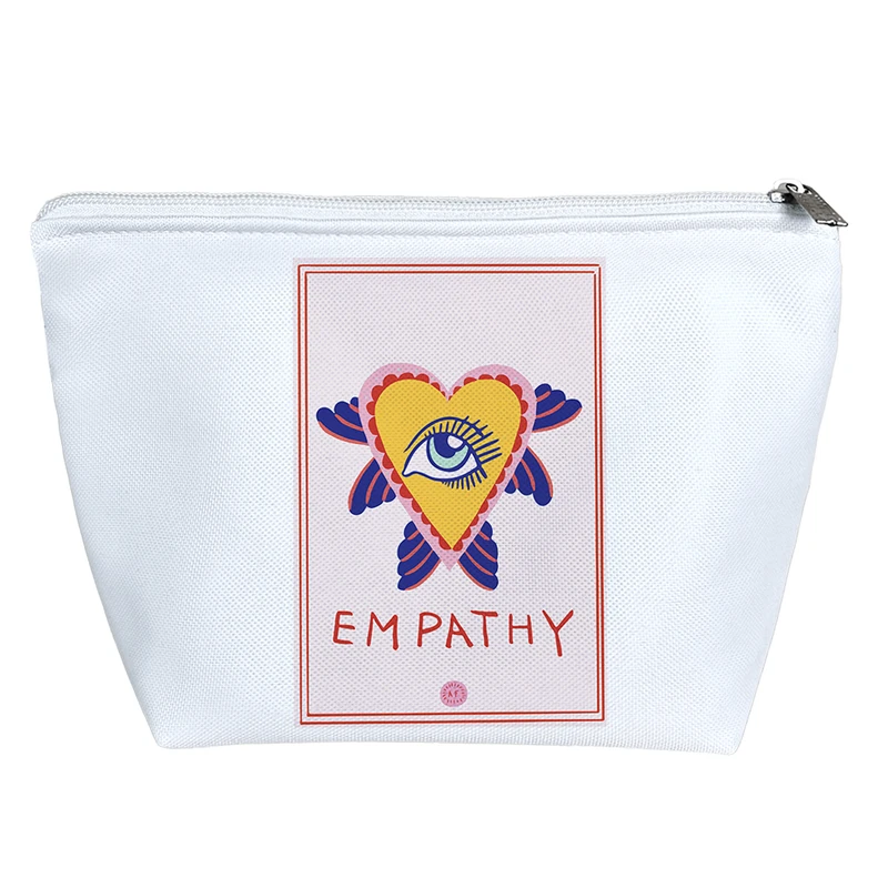 کیف لوازم آرایش دخترانه خندالو مدل قلب چشم دار کد 7389