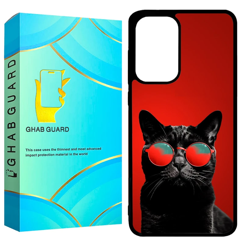 کاور قاب گارد طرح گربه مدل GCHPA52 مناسب برای گوشی موبایل سامسونگ Galaxy A52 / A52 5G / A52s 5G