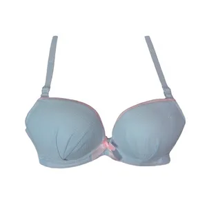 سوتین دخترانه مدل پاپیون رنگ آبی 