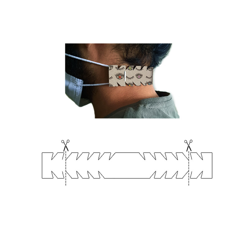 گیره نگهدارنده بند ماسک صورت مدل Eye گیره نگهدارنده بند ماسک صورت مدل Eye