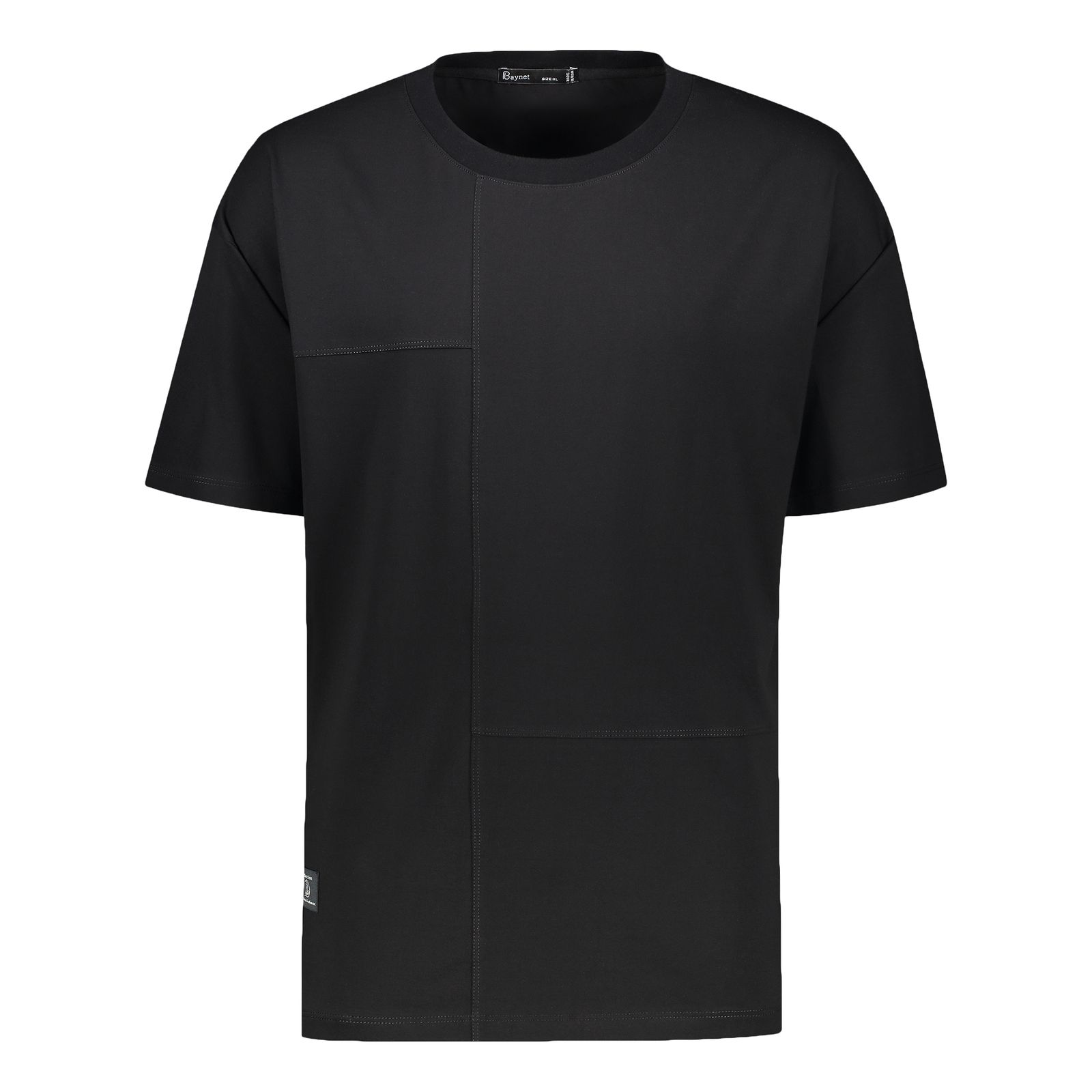 تی شرت اورسایز مردانه باینت مدل 813-2 رنگ مشکی - - 2