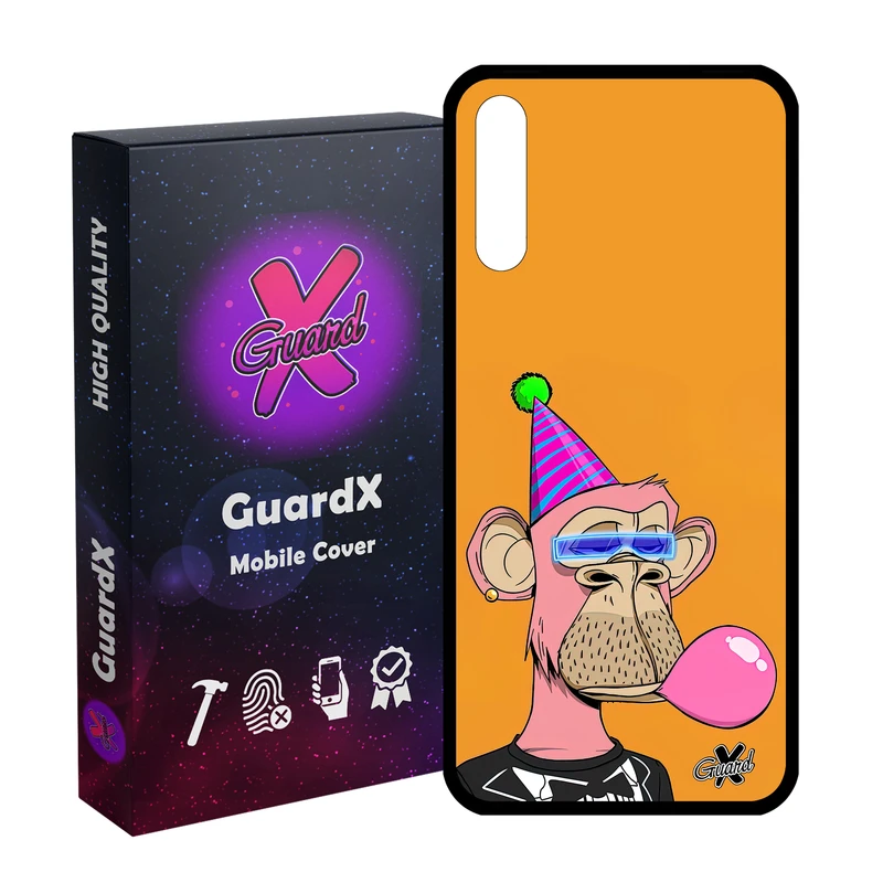 کاور گارد ایکس طرح میمون مدل Glass10433 مناسب برای گوشی موبایل سامسونگ Galaxy A30s/A50/A50s