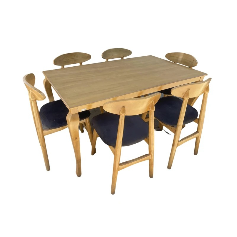 میز و صندلی ناهارخوری شش نفره گالری والریان مدل M-CH-1106
