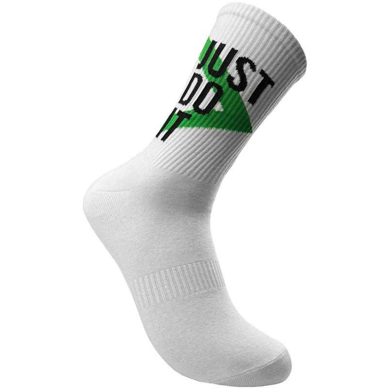 جوراب ساق بلند مدل Just do it رنگ سبز جوراب ساق بلند مدل Just do it رنگ سبز