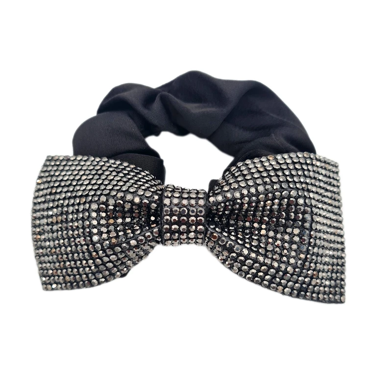 کش مو زنانه مدل پاپیون نگین دار کد V342