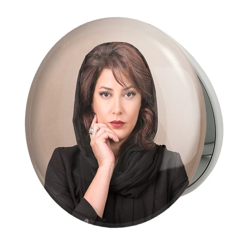 آینه جیبی خندالو طرح طناز طباطبایی مدل تاشو کد 6240 