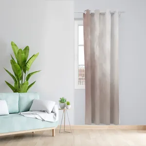 پرده طرح ابر و بادی مدل مخمل پانچی کد L 776 Z سایز 140x200 سانتی متر