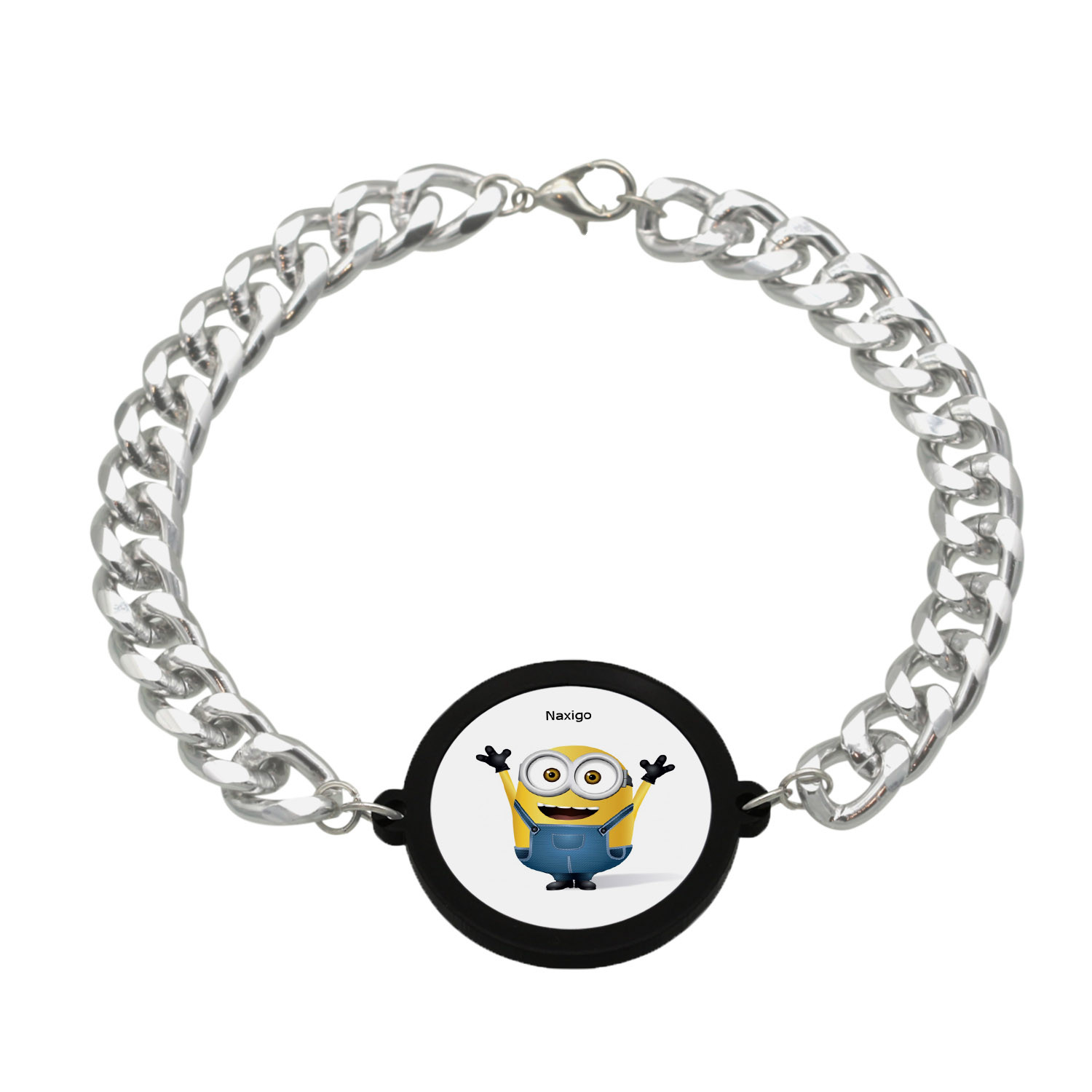دستبند ناکسیگو مدل مینیون کد BZ7704 دستبند ناکسیگو مدل مینیون کد BZ7704