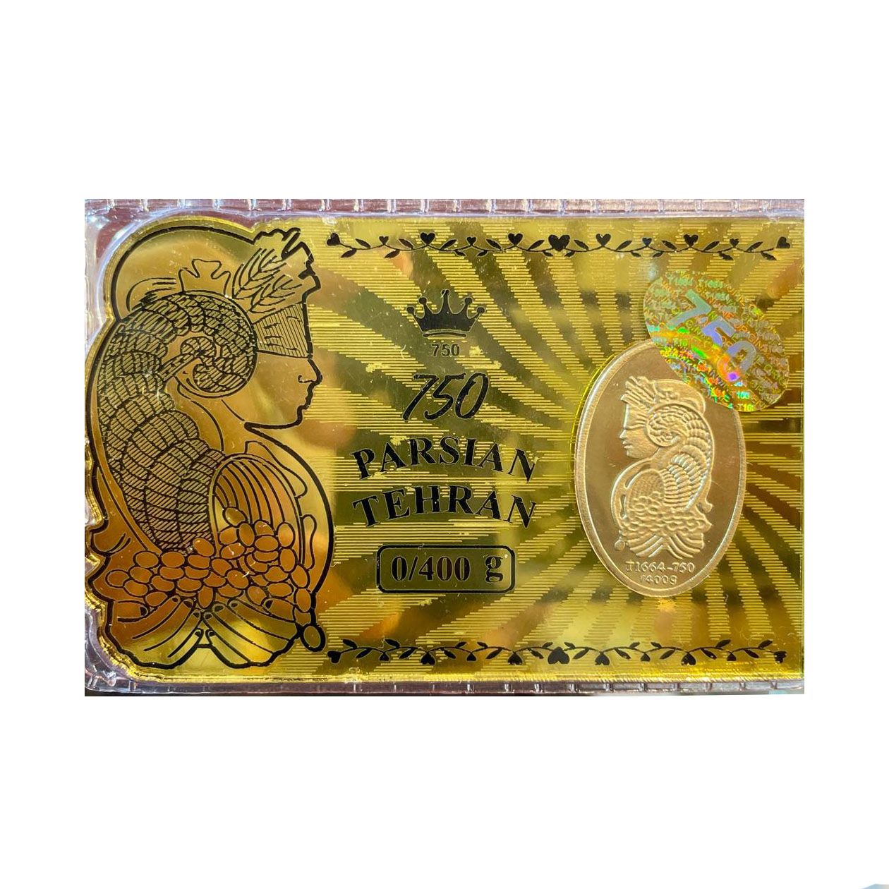 طلا گرمی 18 عیار مدل پارسیان تهران 400سوتی - - 2