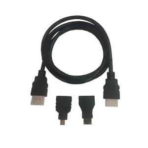 کابل HDMI  مدل 001 طول 1 متر به همراه مبدل MICRO HDMI / MINI HDMI