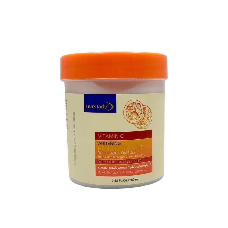کرم روشن کننده  مکس لیدی مدل vitamin c حجم 280 میلی لیتر