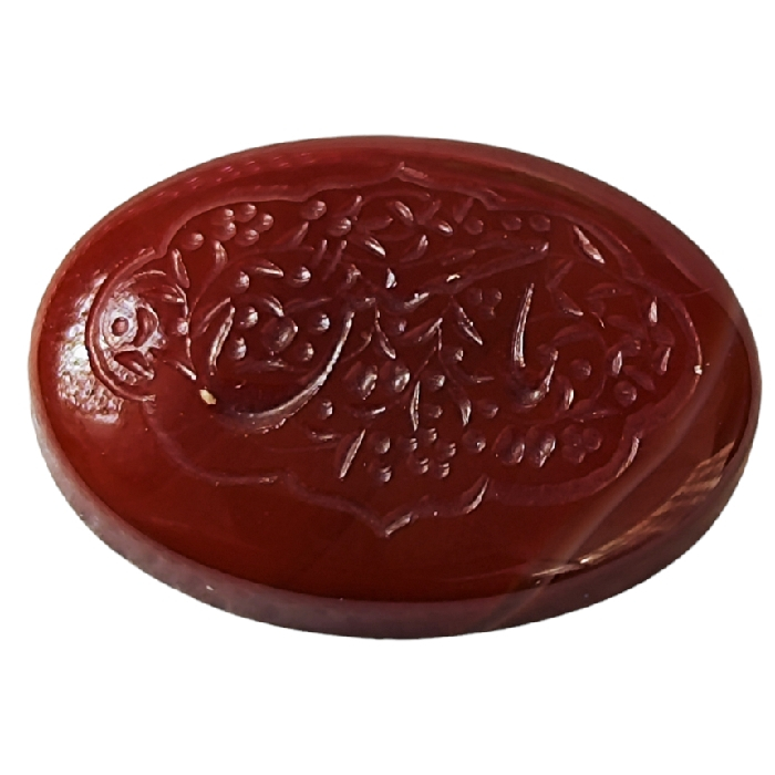 سنگ عقیق خطی طرح یا حسین کد 2800