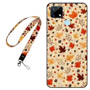 Megafone Fall 0017 Cover For Realme 7i / C12 Mobile Neckband
