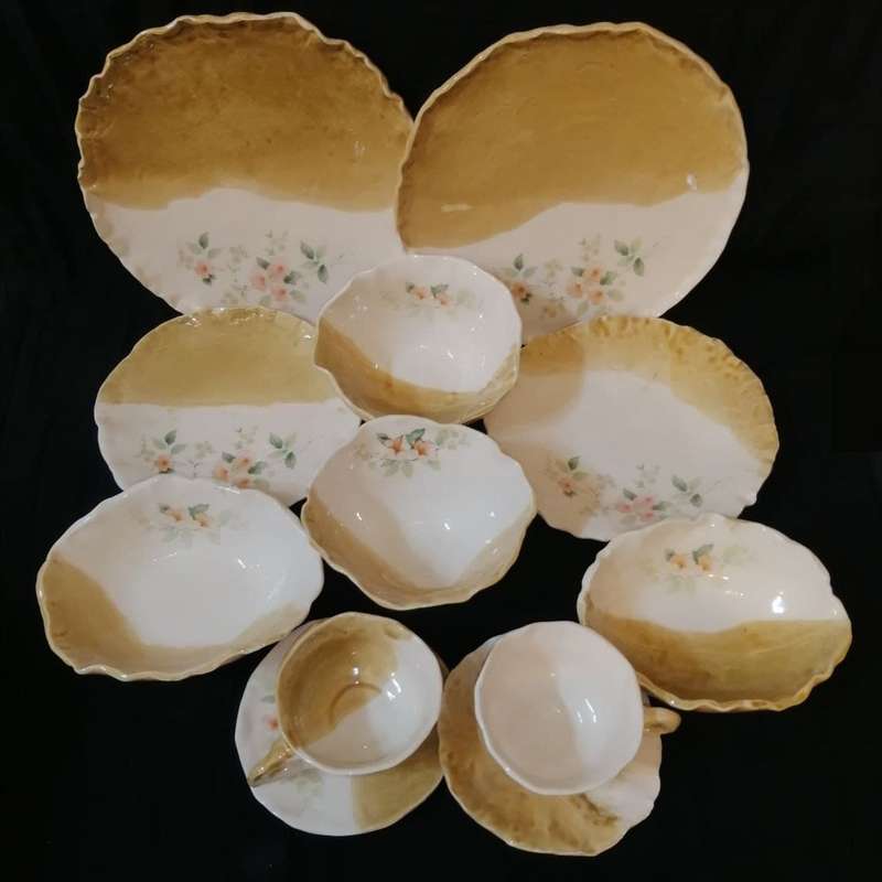 سرویس غذاخوری 10 پارچه سرامیکی طرح همدم کد 7301143