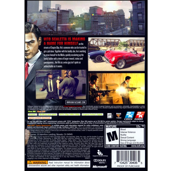 بازی Mafia 2 مخصوص Xbox 360