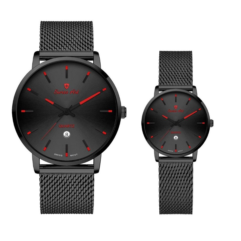 ست ساعت مچی عقربه‌ای زنانه و مردانه سوئیس آرت مدل 620060/61-11