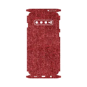 MAHOOT Fabric Texture 4-FullSkin Cover Sticker for Samsung Galaxy S10