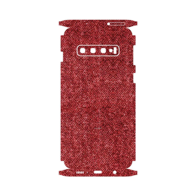 برچسب پوششی ماهوت مدل Fabric Texture 4-FullSkin مناسب برای گوشی موبایل سامسونگ Galaxy S10