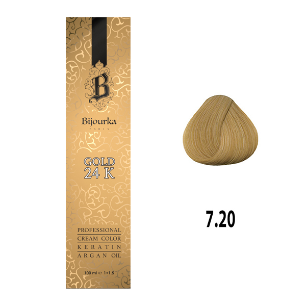 رنگ مو بیجورکا شماره 7/20 حجم 100 میلی لیتر رنگ شرابی خیلی روشن