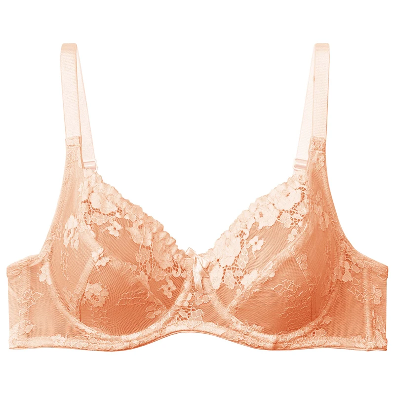 سوتین ساده زنانه نوشه پوش مدل توری فنردار کد 20109