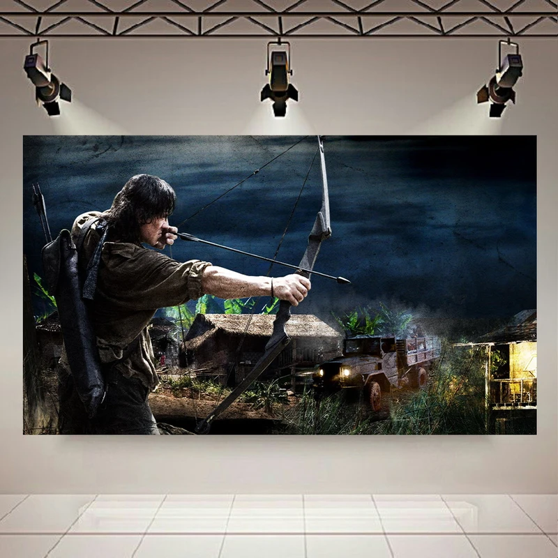 پوستر طرح فیلم سینمایی مدل جان رمبو کد AR6710