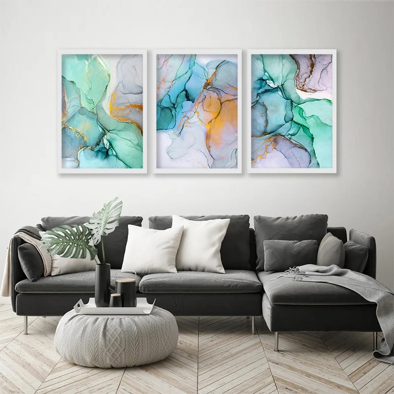 تابلو صبا طرح مدل دکوراتیو کد 246sw مجموعه 3 عددی