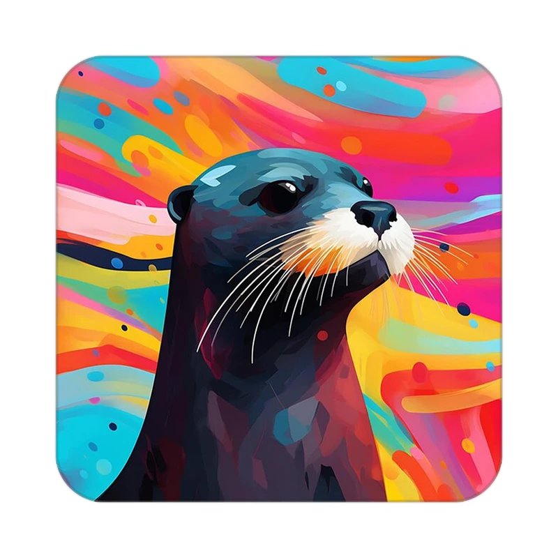 زیر لیوانی کاکتی طرح حیوانات رنگی مدل mp25353