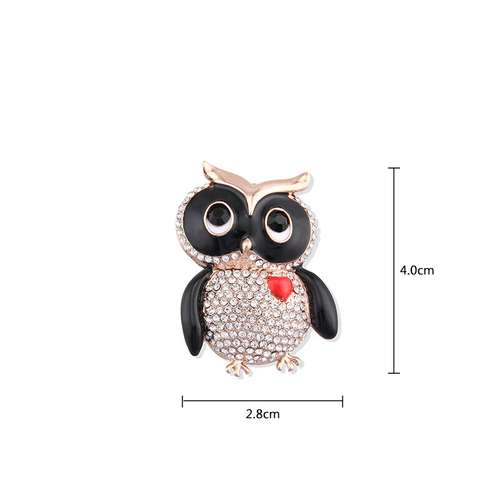 گل سینه زنانه طرح جغد کد rst061