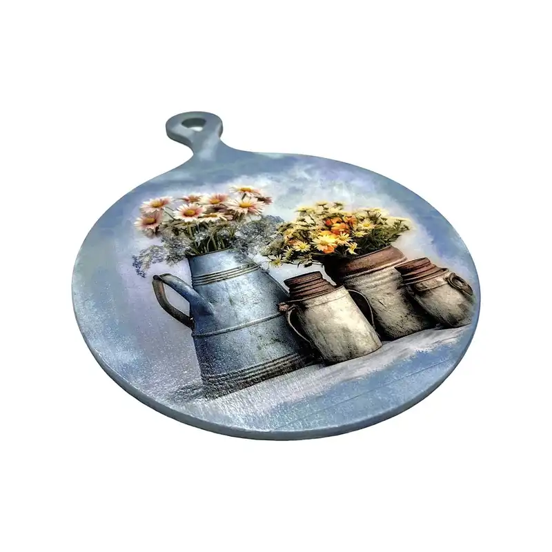 تخته سرو چوبی طرح گلدان کد VA-09