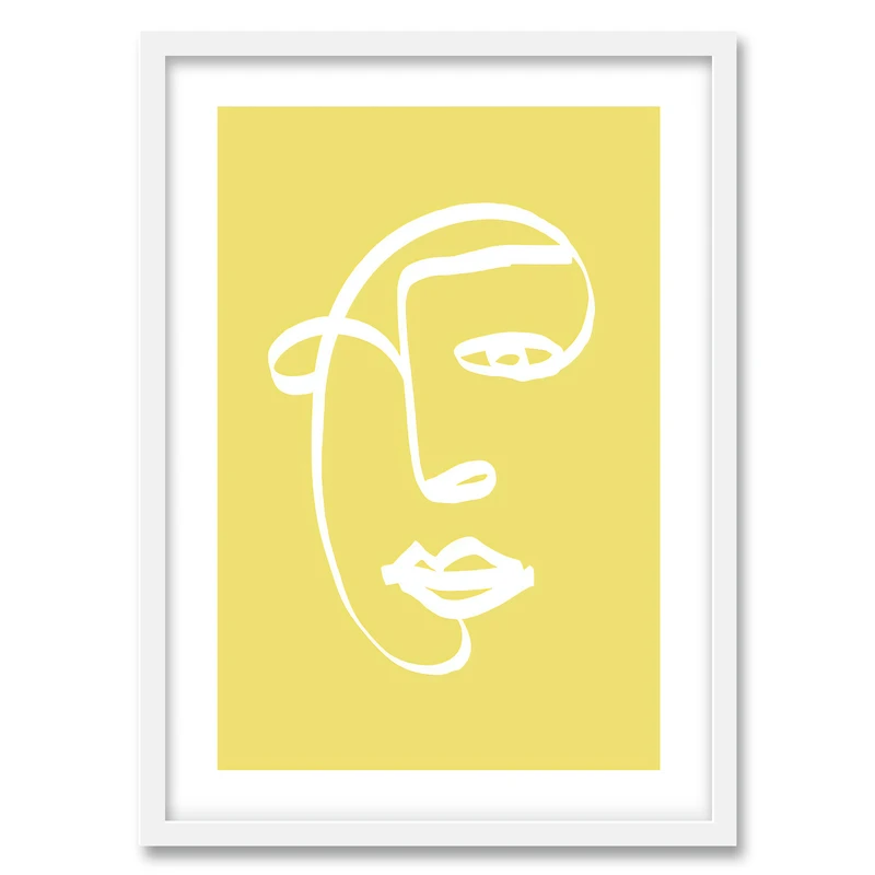 تابلو دکوراتیو فورنیمو مدل پرتره ابسترکت و مینیمال کد 05216W