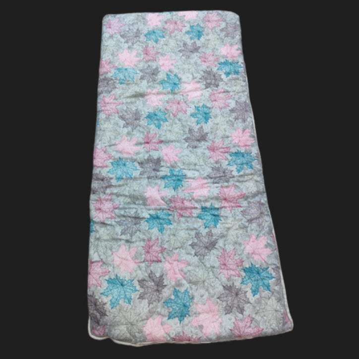 تشک مهمان طرح مسافرتی مدل برگ پاییزی کد 01 یک نفره سایز 178x85 سانتی متر