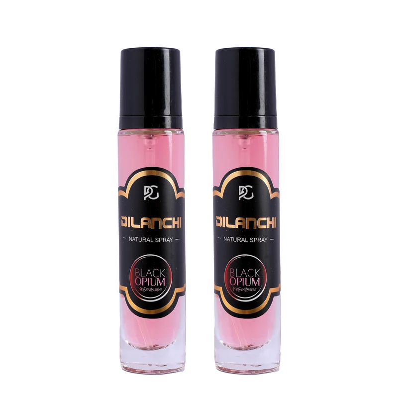 عطر جیبی زنانه دیلانچی مدل بلک اوپیوم با رایحه تند حجم 30 میلی‌لیتر مجموعه 2 عددی