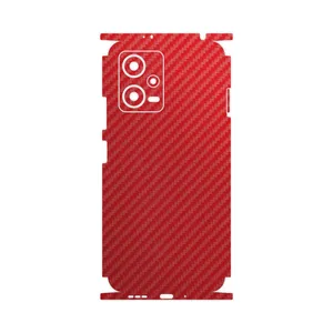 MAHOOT Red-Fiber-FullSkin Cover Sticker for Xiaomi Redmi Note 12 5G
